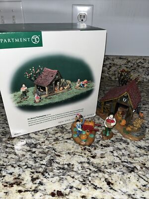 Department 56 New England Village-  It s Almost Thanksgiving  w/ Box- READ