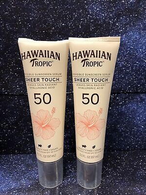 2 X Hawaiian Tropic Sheer Touch Serum Invisible Sunscreen, 50 SPF - EXP 11/2025