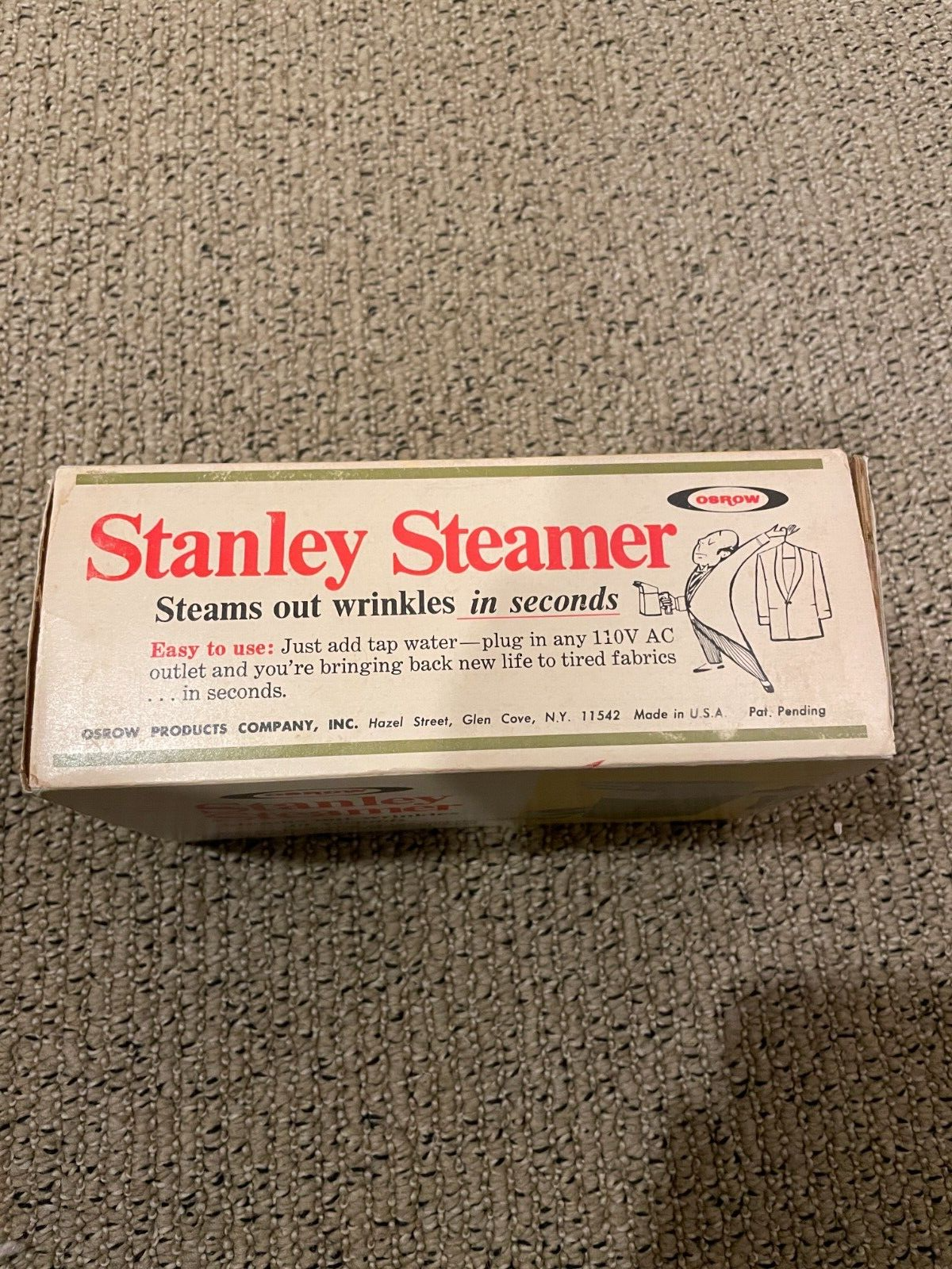 Vintage OSROW Stanley Steamer With Box 1971 + Accessories Brand New, never used!