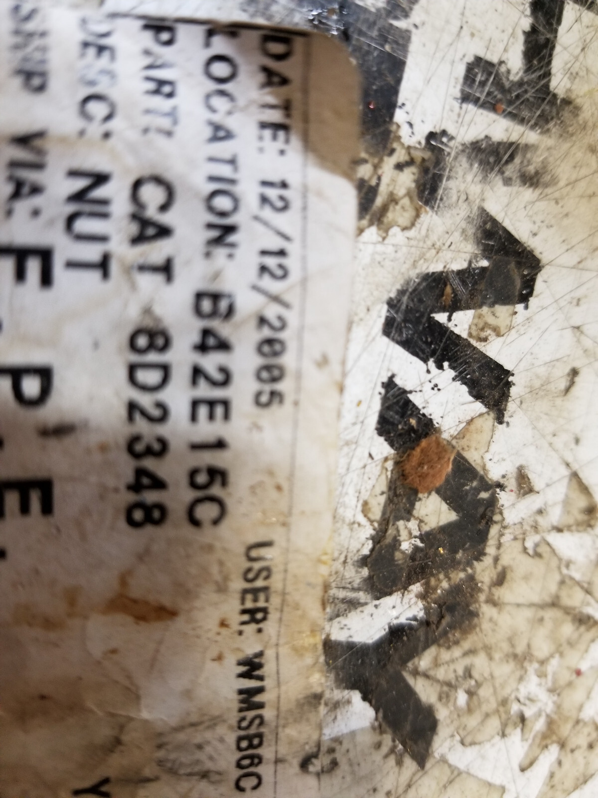LOT OF 2PC - CATERPILLAR OEM CAT 8D-2348: 2''-12 Hex Castle Nut 8D2348 - Picture 4 of 4
