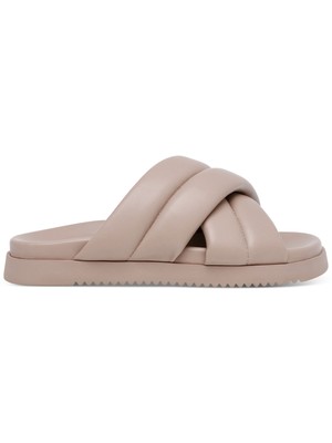 

STEVE MADDEN Женские бежевые стеганые шлепанцы с круглым носком, размер 8 м, Бежевый, MOTT03S1
