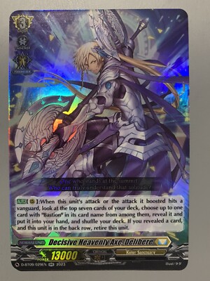CARDFIGHT VANGUARD DECISIVE HEAVENLY AXE DELIBERE (KETER SANCTUARY) D-BT09 RR
