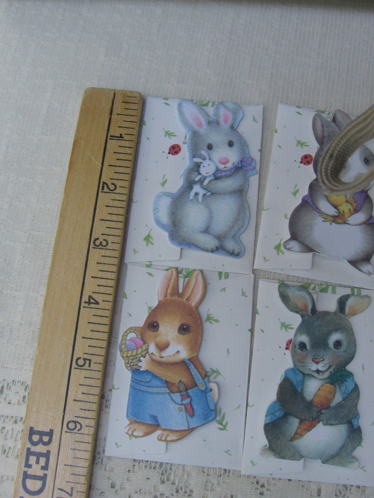4 Small Hallmark Gift Cards Boy Themed Rabbits 2