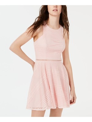 

CITY STUDIO Женское розовое мини-платье без рукавов с круглым вырезом + расклешенное платье Подростки, Розовый