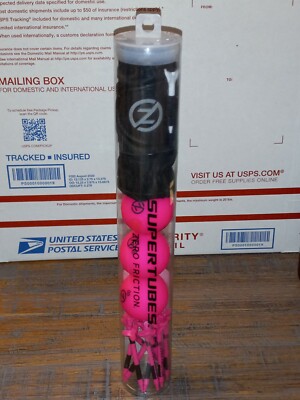 Brand New! Zero Friction SuperTube (1 Glove, 3 Balls, 10 Tees) Pink Golf Balls!