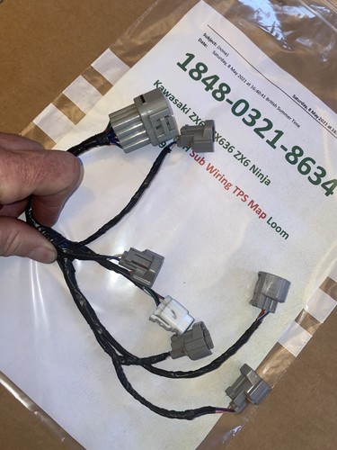 電脳サーキット Kawasaki ZX6R ZX636 ZX6 Ninja 03 04 B1H B2H Sub Wiring TPS