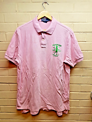 Mens pink polo shop shirt ralph lauren