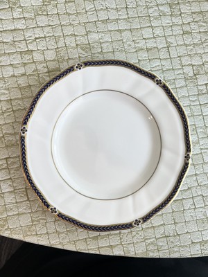 Wedgwood Royal Lapis Bread and Butter Plate Gold Edge  6'' Diameter