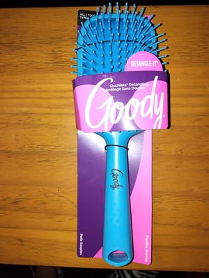 Goody #11157 Hairbrush Bright Boost Paddle Brush Blue NEW