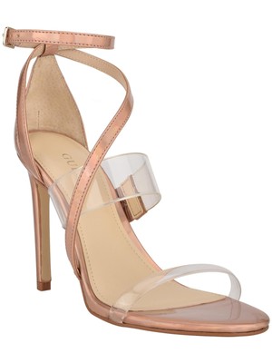 

GUESS Женские золотистые переливающиеся босоножки Felecia Almond на шпильке, Золотой, GWFELECIA