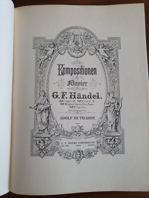 Georg Friedrich Händel: Suiten, Peters - Noten Klavier antiquarisch Leinen