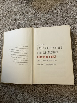 Basic Mathematics for Electronics - Hardcover By Cooke, Nelson M - ACCEPTABLE