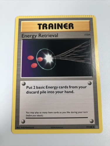 ポケカ　旧裏　トレイナー　エナジー　TRAINER energy TRAINER Energy Retrieval Vintage Pokemon Card Japanese Rare