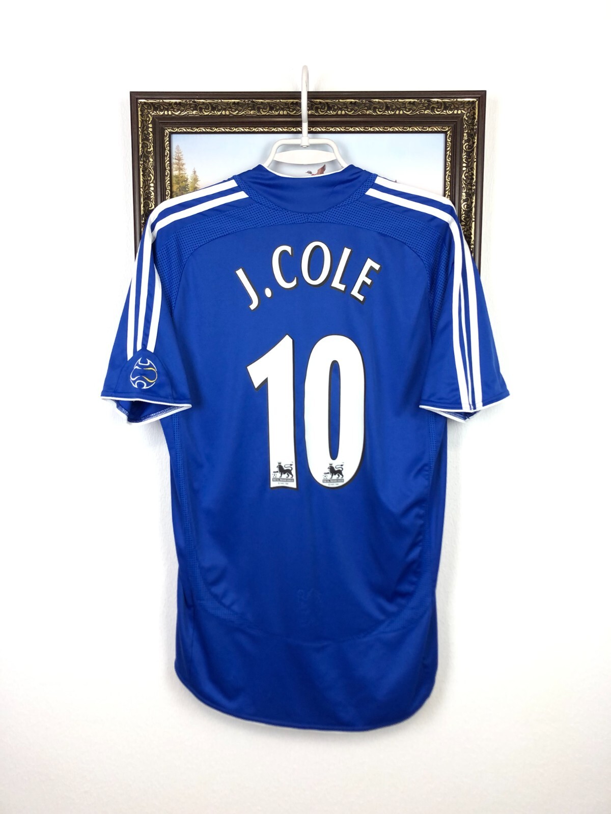 Chelsea Home football shirt 2006 Soccer Adidas #10 J. Cole
