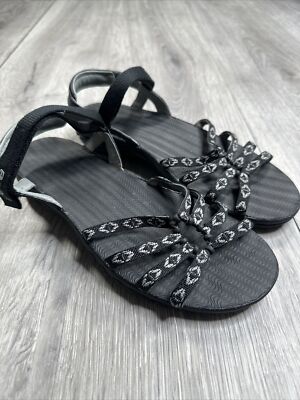 Teva Women s Kayenta Carmelita Black Sandals Size 5.5, F20018A