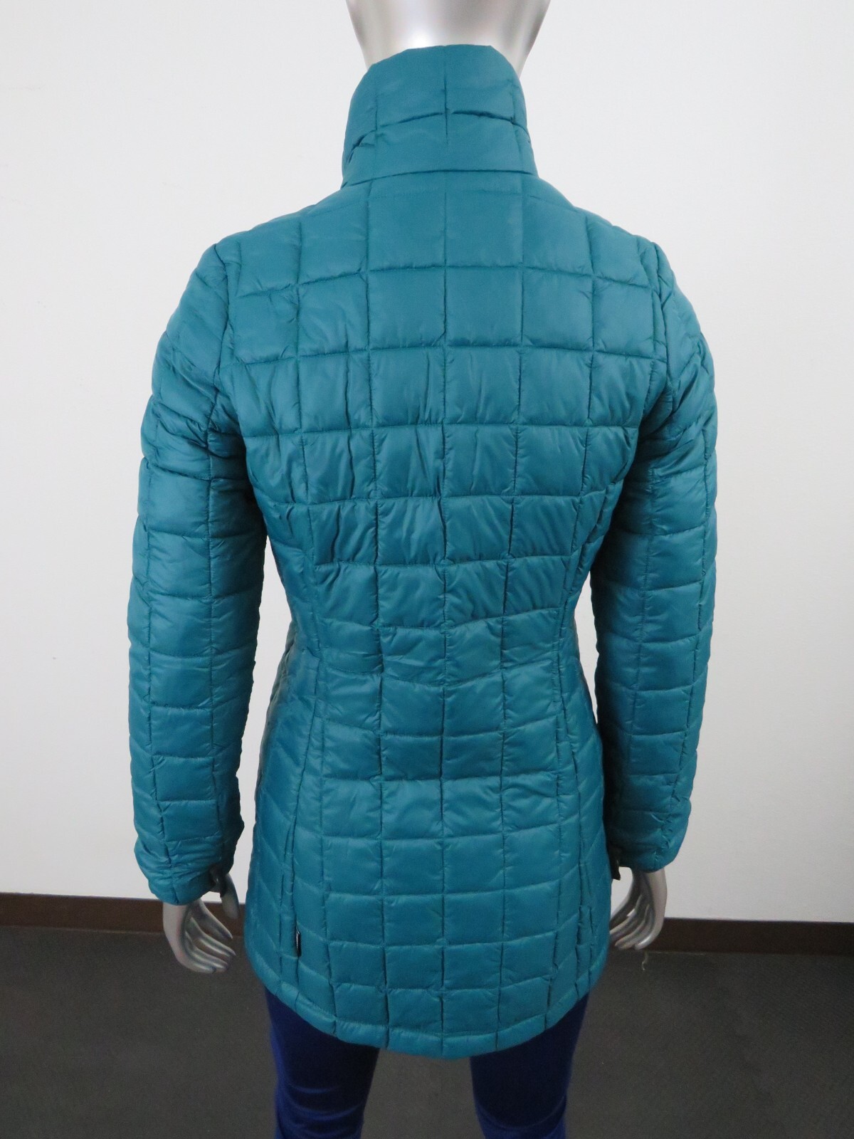 Pre-owned The North Face Womens  Thermoball Tri Climate Waterproof Insulated Parka Jacket In Green