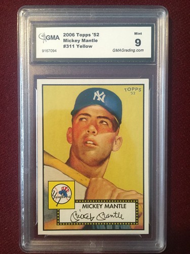 MICKEY MANTLE 2000 FLEER GREATS #1 PSA 7 NM BASEBALL TRADING