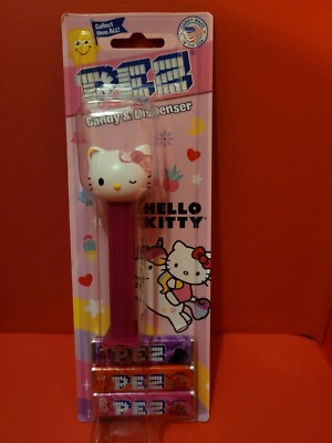 HELLO KITTY RAINBOW PEZ Dispenser  New on a Card!!