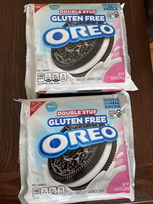 GLUTEN FREE Oreos Double Stuff Stuf Creme Sandwich OREO Cookies Nabisco TWO 