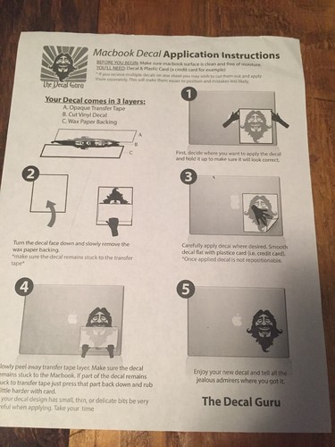 The Decal Guru Surfer Paradise Vinyl Sticker Macbook New