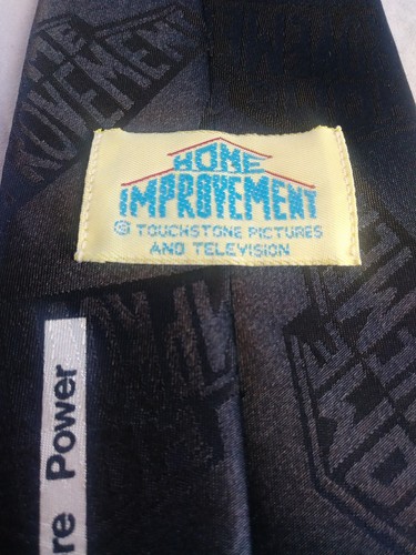 Black Home Improvement Neck Tie The Answer Is More Power Flawless Vintage USA