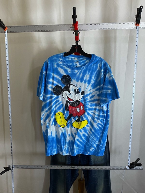 Disney Blue Tie Dye Mickey Mouse TEE T SHIRT Medium M | eBay