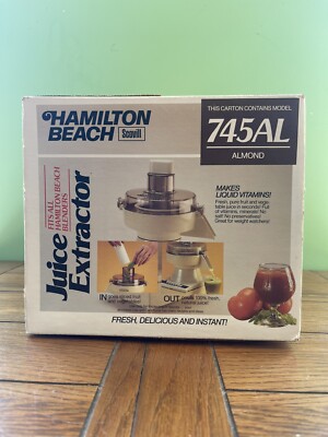 Hamilton Beach Scovill Juice Extractor Attachment 745AL  New In Box