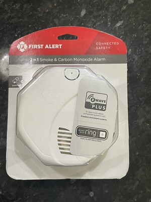 First Alert 2 IN 1 Smoke & Carbon Monoxide Alarm Z-Wave+ Works w/ Ring  New!