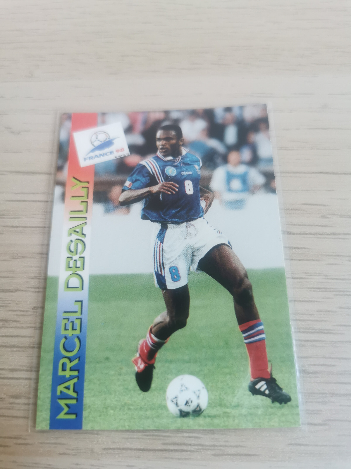 PANINI WORLD CUP FRANCE 98 NESTLE CARD - #14/28 - MARCEL