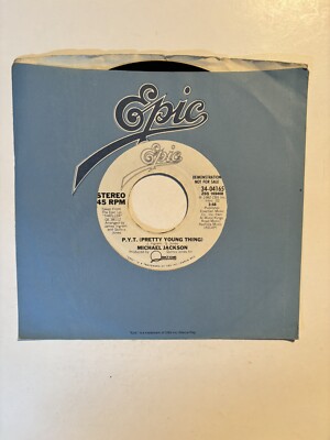 Michael Jackson  P.Y.T. (Pretty Young Thing)  Epic 7  45 PROMO Strong VG++
