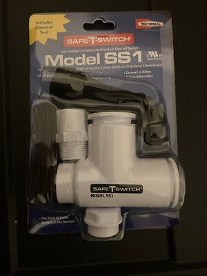 Rectorseal Safe T Switch Model SS1 Primary Pan Auxiliary Outlet HVAC CONDENSATE-