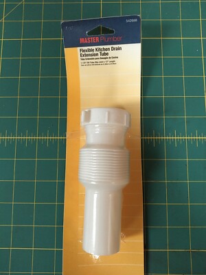 (Case of 5) Master Plumber Flexible Drain Extension Tube 1-1/2'' OD Tube x 12''