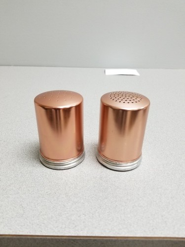 Copper Colored Aluminum Salt & Pepper Shakers+