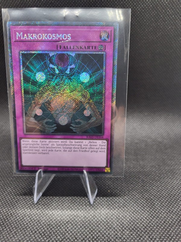 Yugioh Platinum Secret Rare  Ra03 De164 Makrokosmos