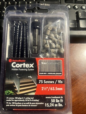 FastenMaster Cortex for Trex Transcend Decking 50 lin. ft. - Island Mist (75 Pk)