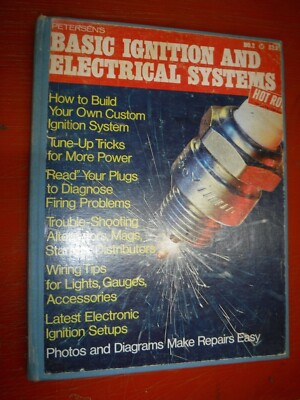 PETERSEN'S 1971 BASIC IGNITION ELECTRICAL HARD COVER FOR LIBRARY USE DISCARDED