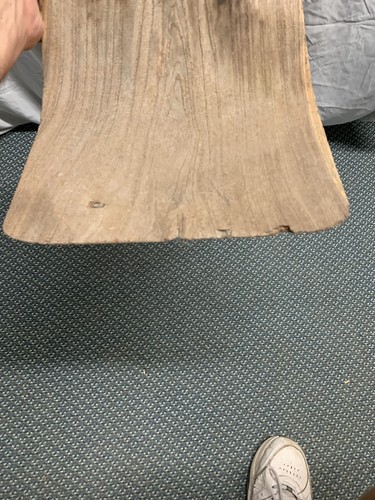 Antique Primitive Wood Shovel Handmade Signed