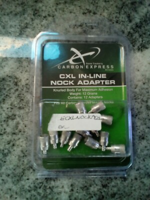 Game Tracker s Carbon Express in-Line Nock Adapters 12 Pack 12 Grains New