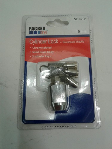 Packer One SP-CL19 Cylinder Lock 19mm storage unit locks w/ Keys