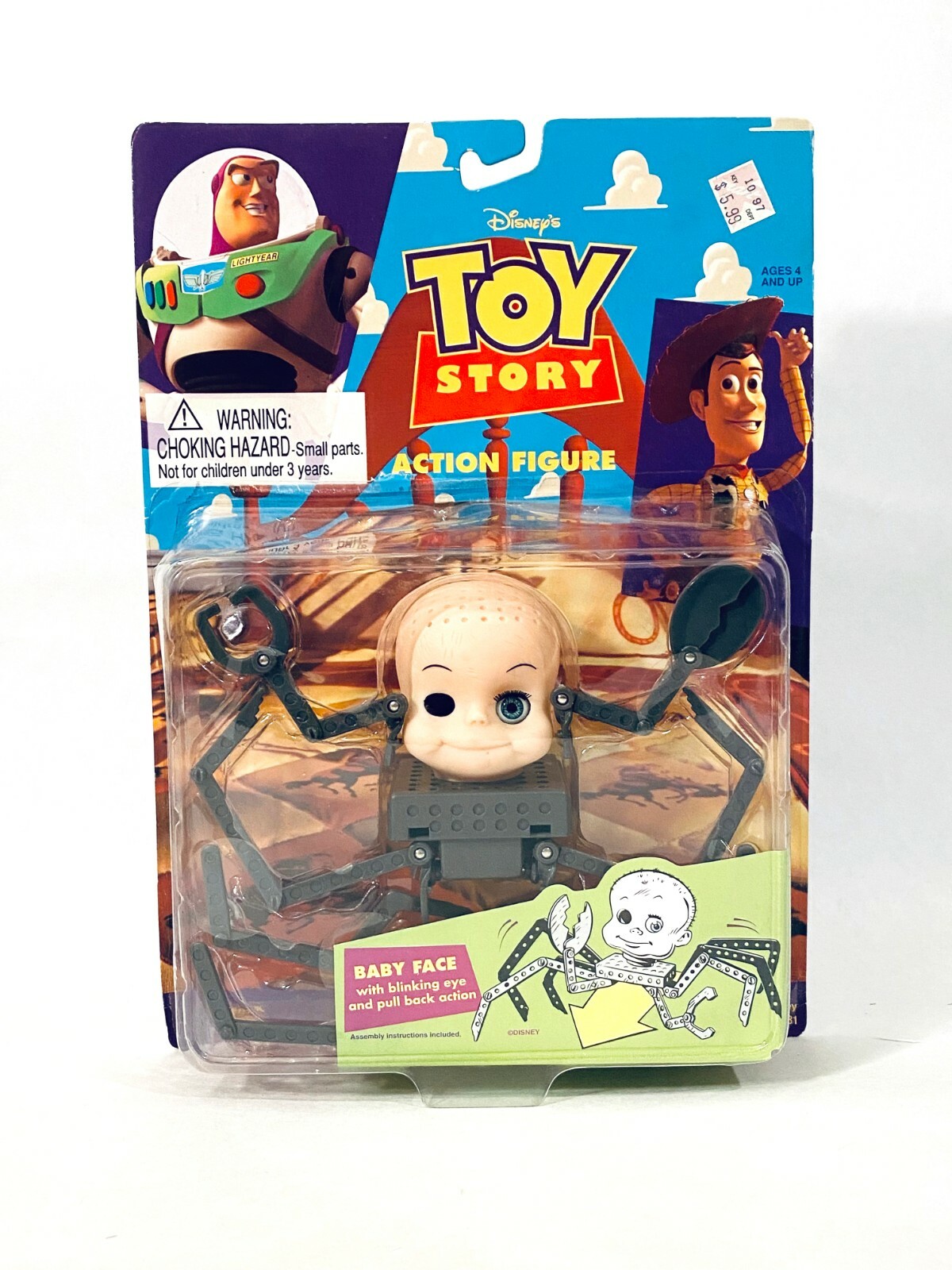 Disney Toy Story Baby Face with Blinking Eye and Pull Back Disney Toy Story Baby Face with Blinking Eye and Pull Back