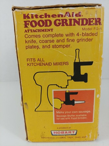 Vintage KitchenAid Food Grinder FG-A Attachment by Hobart Damaged