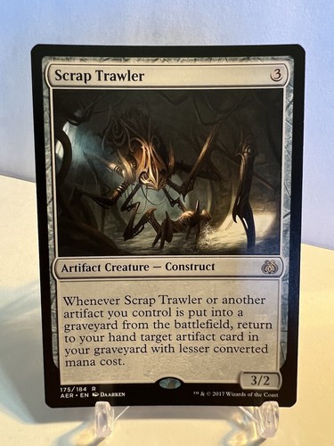 ダブルレインボウ Foil　屑鉄さらい　Scrap Trawler MTG EX](ダブルレインボウFOIL)(設計図)屑鉄さらい/Scrap Trawler