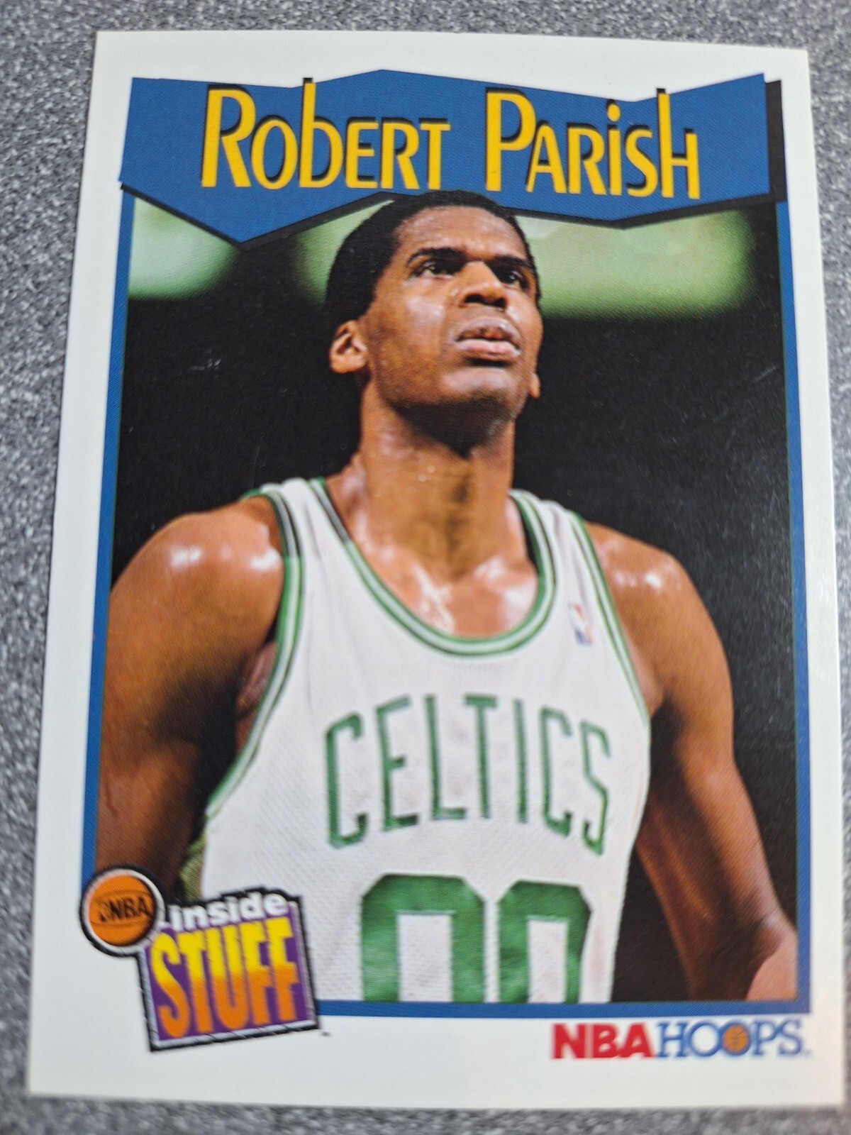 1991-92 NBA Hoops - Inside Stuff #305 Robert Parish e670