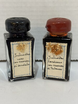 Set Of 2 Francesco Rubinato Scented Ink For Fountain Pens Red And Black