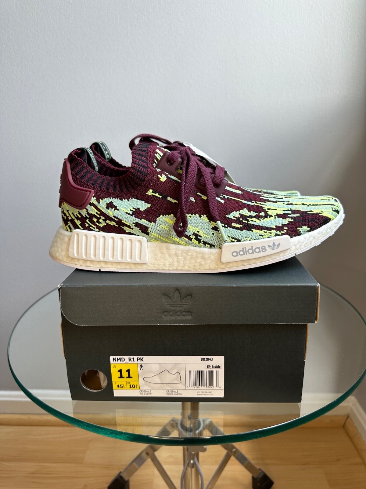 ADIDAS NMD R1 SNS SNEAKERSNSTUFF DATAMOSH 2.0 MAROON PK SZ