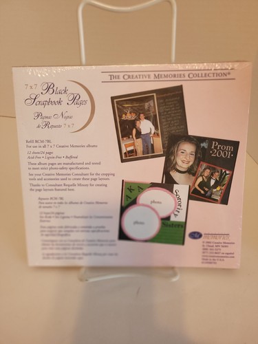 Creative Memories 7 X 7 Black Scrapbook Pages NIP