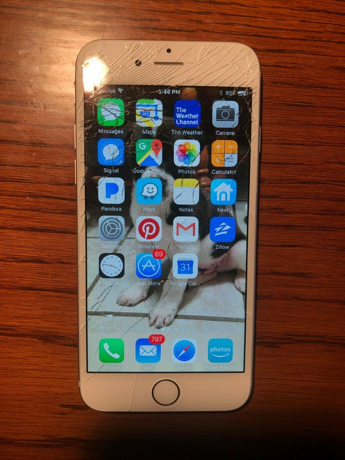 Apple iPhone 6 - 16GB - Silver (AT&T) A1549 (GSM)