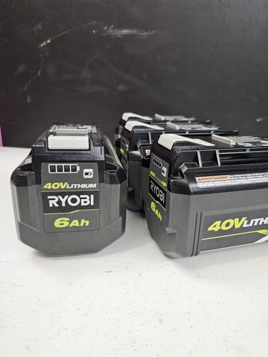 (4) Genuine Ryobi 40V 6AH For 1800-Watt Power Station  Only Batteries
