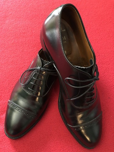 Alden 901 Black Calf Mens Perfed Captoe Oxford Bals US 10.5D Alden 901 Black Calf Mens Perfed Captoe Oxford Bals US 10.5D