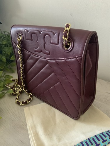 TORY BURCH ALEXA CONVERTIBLE SHOULDER/CROSSBODY BAG GARNET